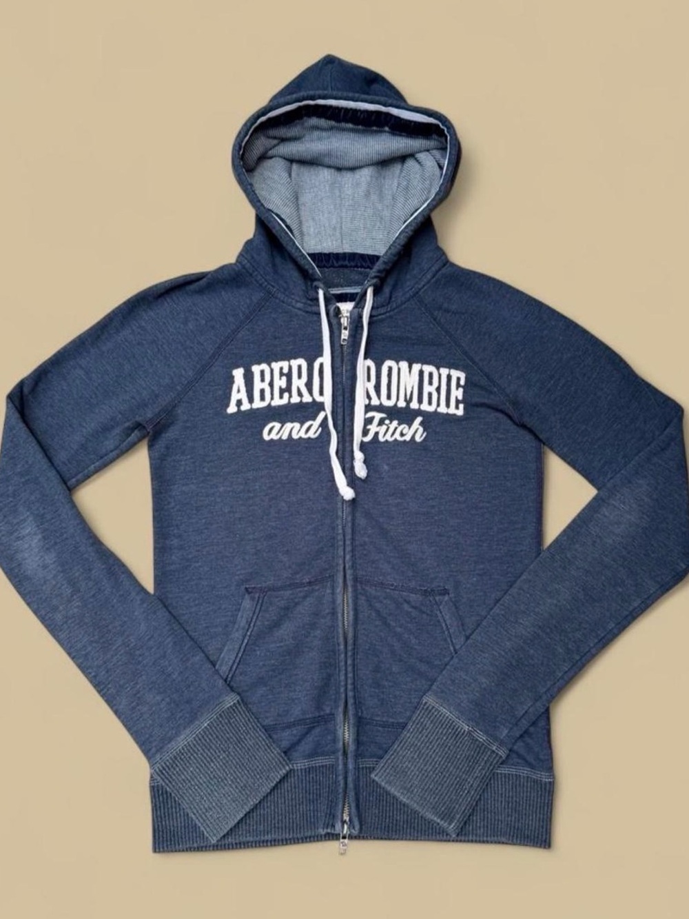Vintage Y2K Embroidered Abercrombie & Fitch Zip Up Hoodie